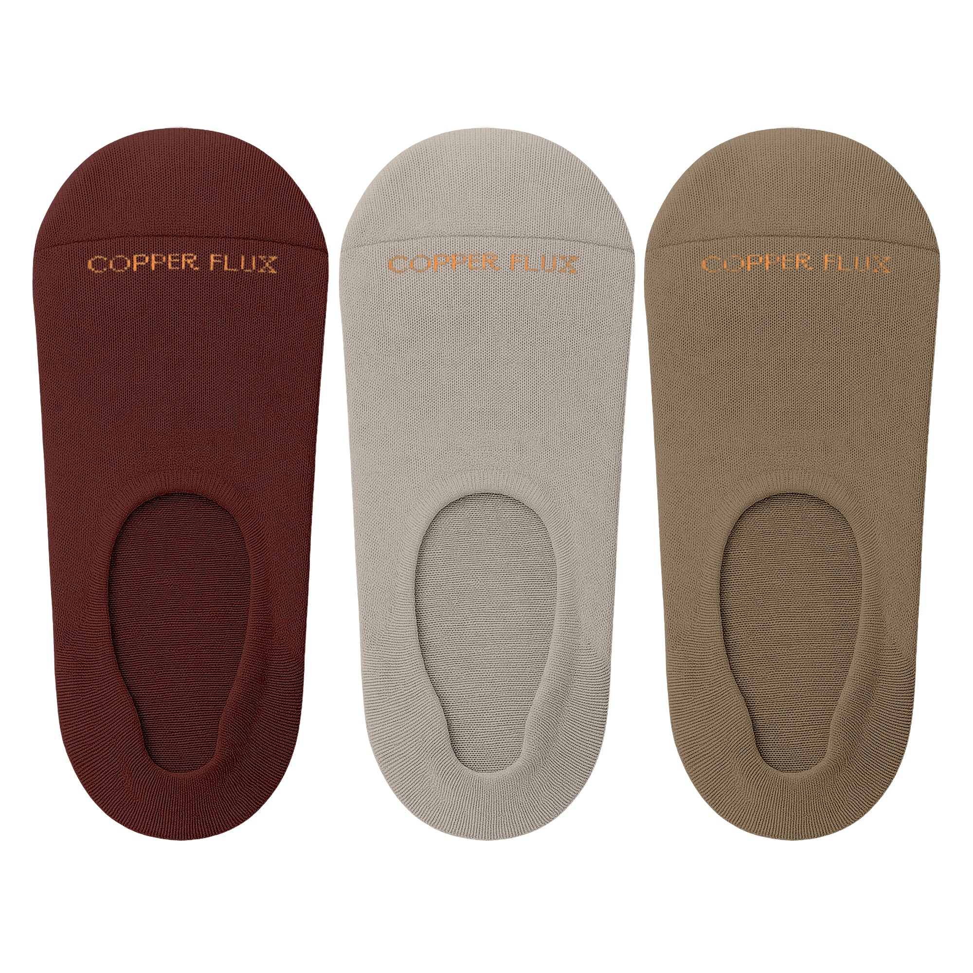 Copper Infused No Show Socks – Soft Everyday Comfort For All-Day Wear (3-Pairs)