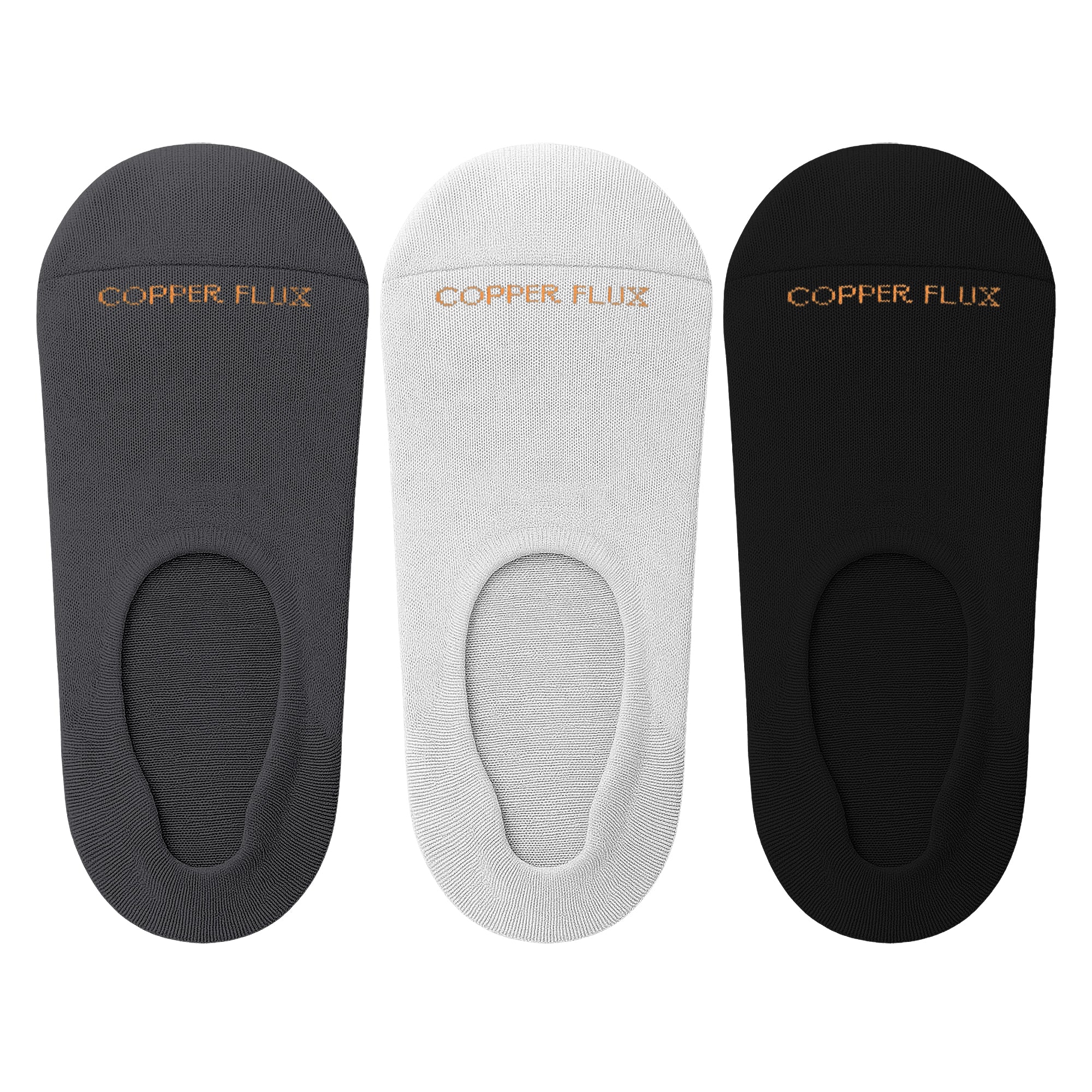Copper Infused No Show Socks – Soft Everyday Comfort For All-Day Wear (3-Pairs)