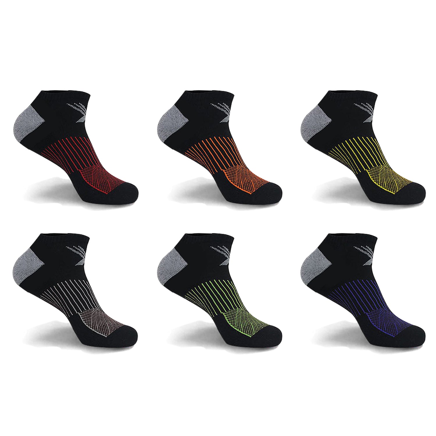 Elite Super Lite Cushioned Recovery And Performance Ankle Socks (6-Pairs)