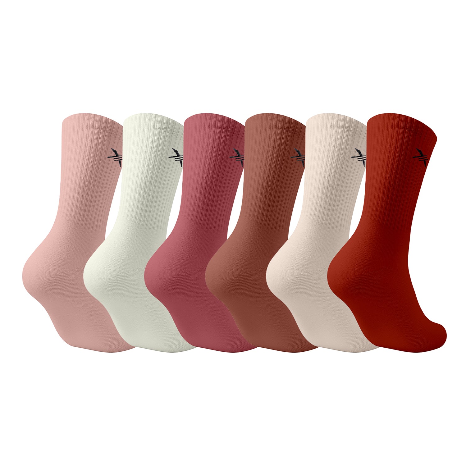 6-Pairs: Dri-tech Everyday Wear Crew Length Socks