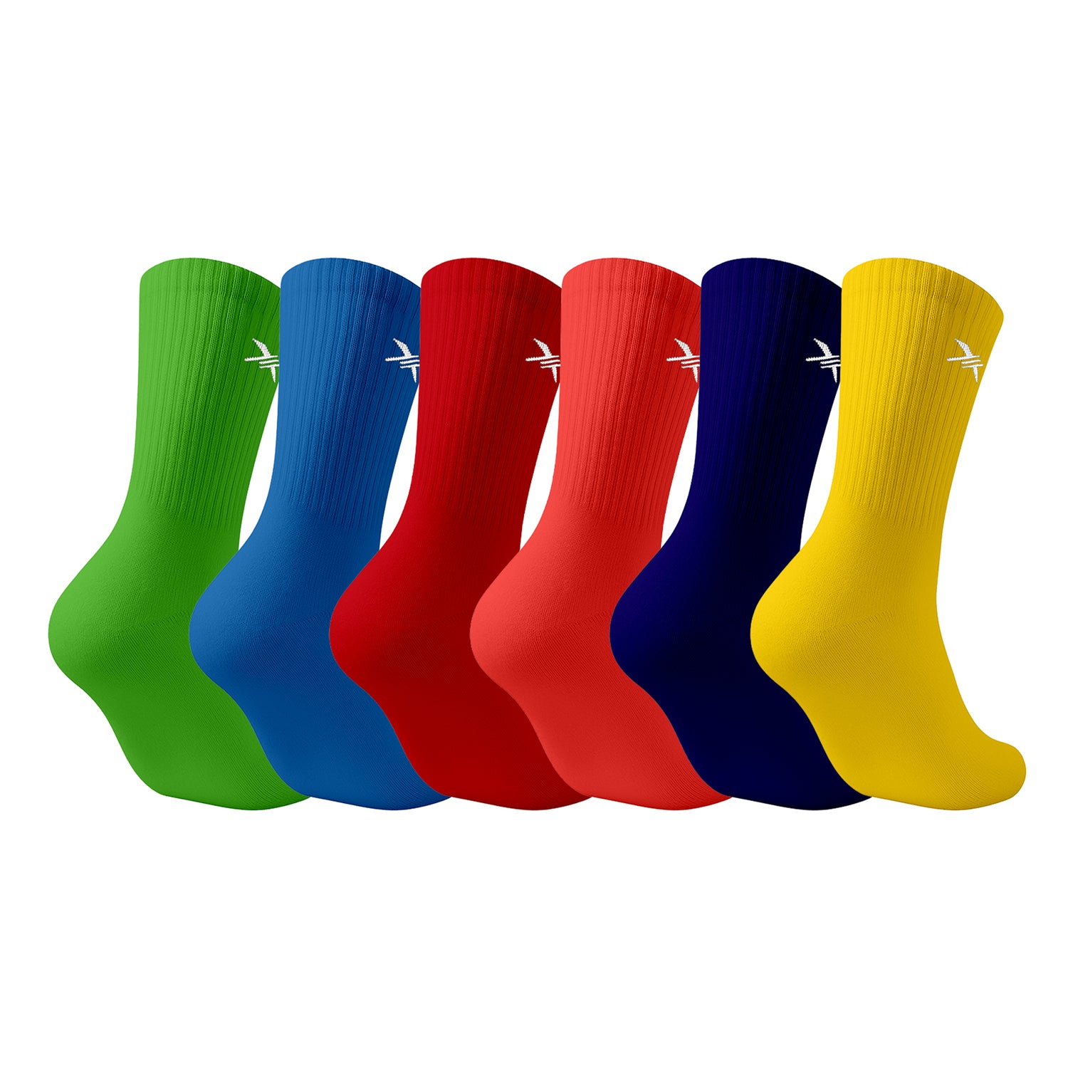 6-Pairs: Dri-tech Everyday Wear Crew Length Socks