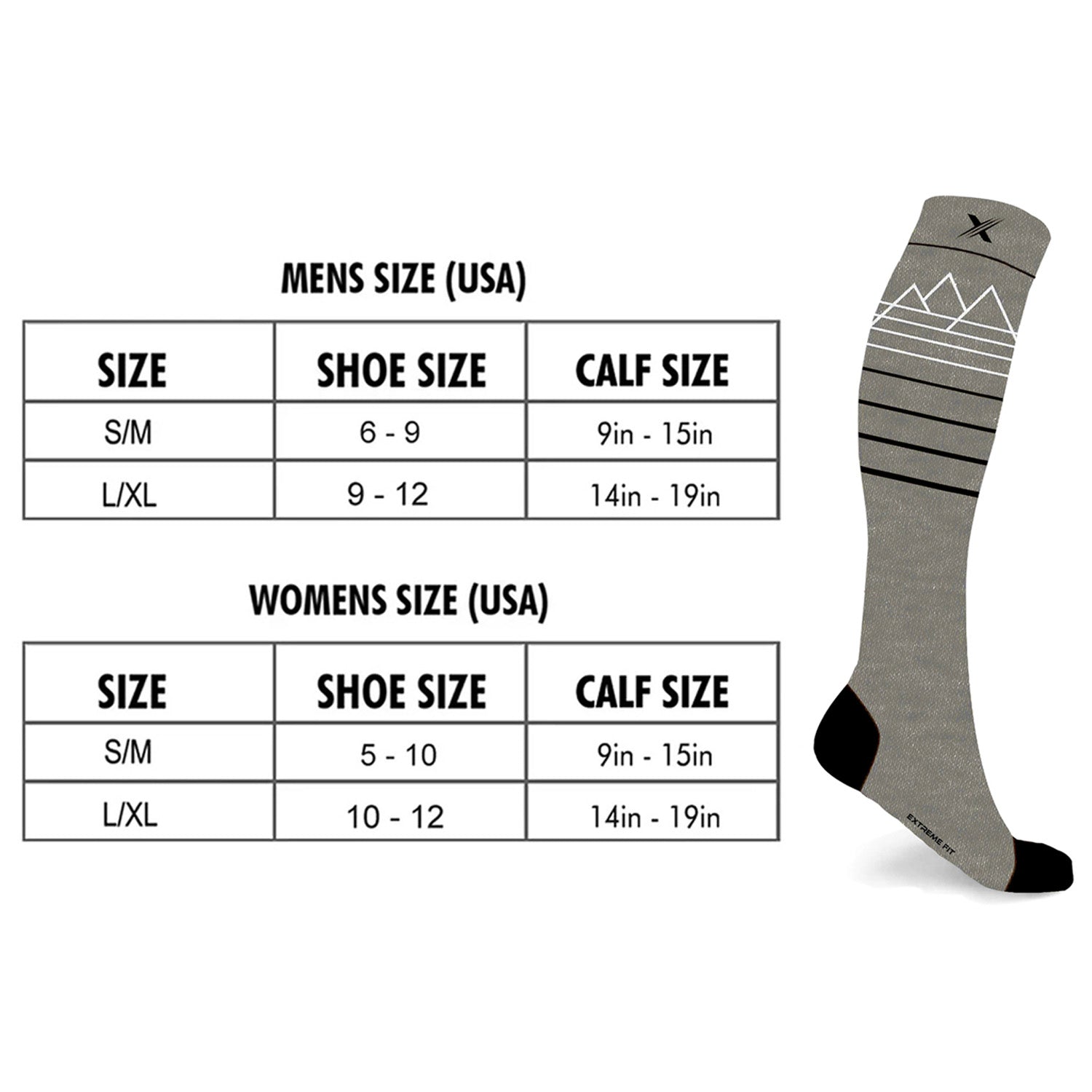 Premium Merino Wool Warm Knee-High Compression Boot Socks (1-Pair)