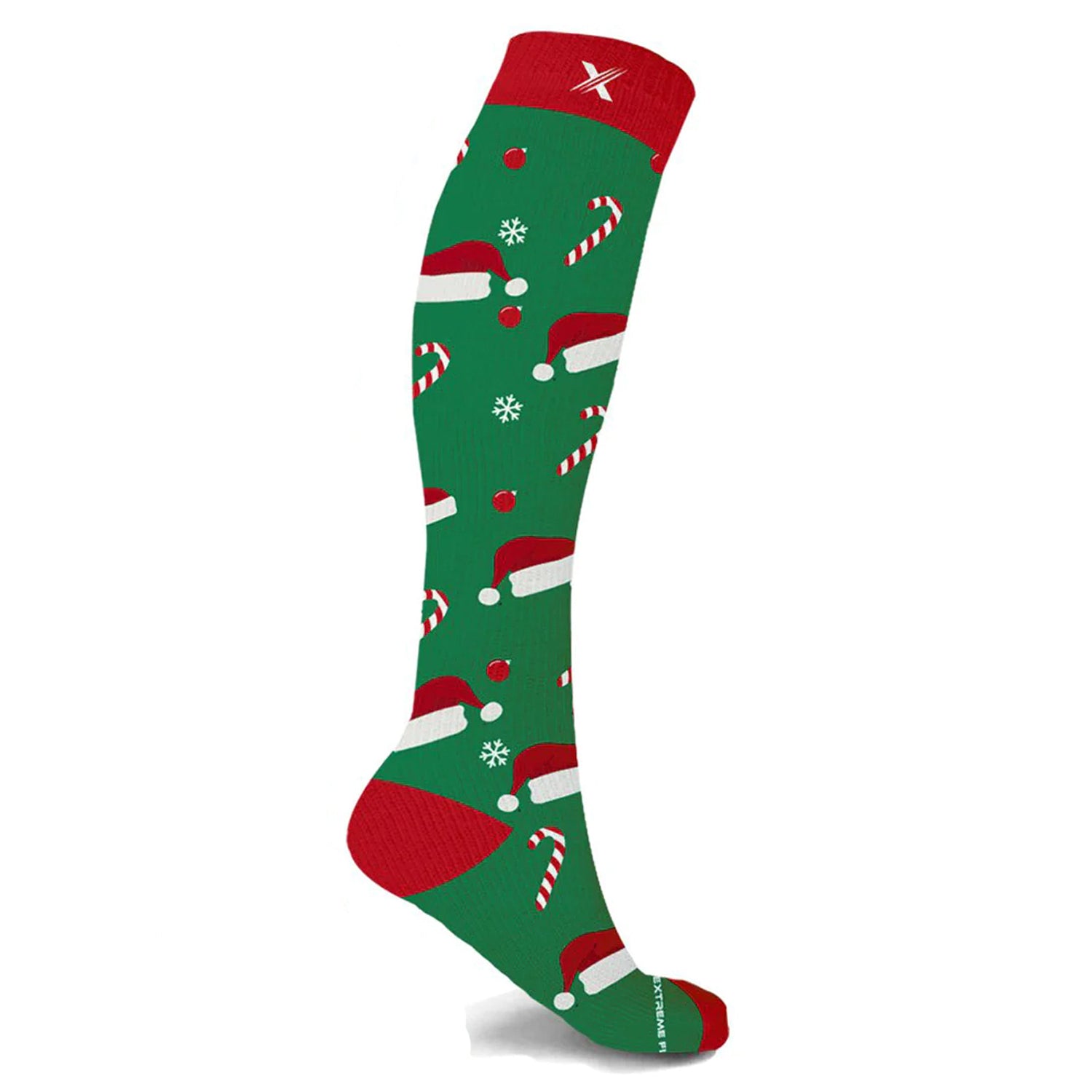 Christmas and Holiday Fun Expressive Knee High Compression Socks (1-Pair)