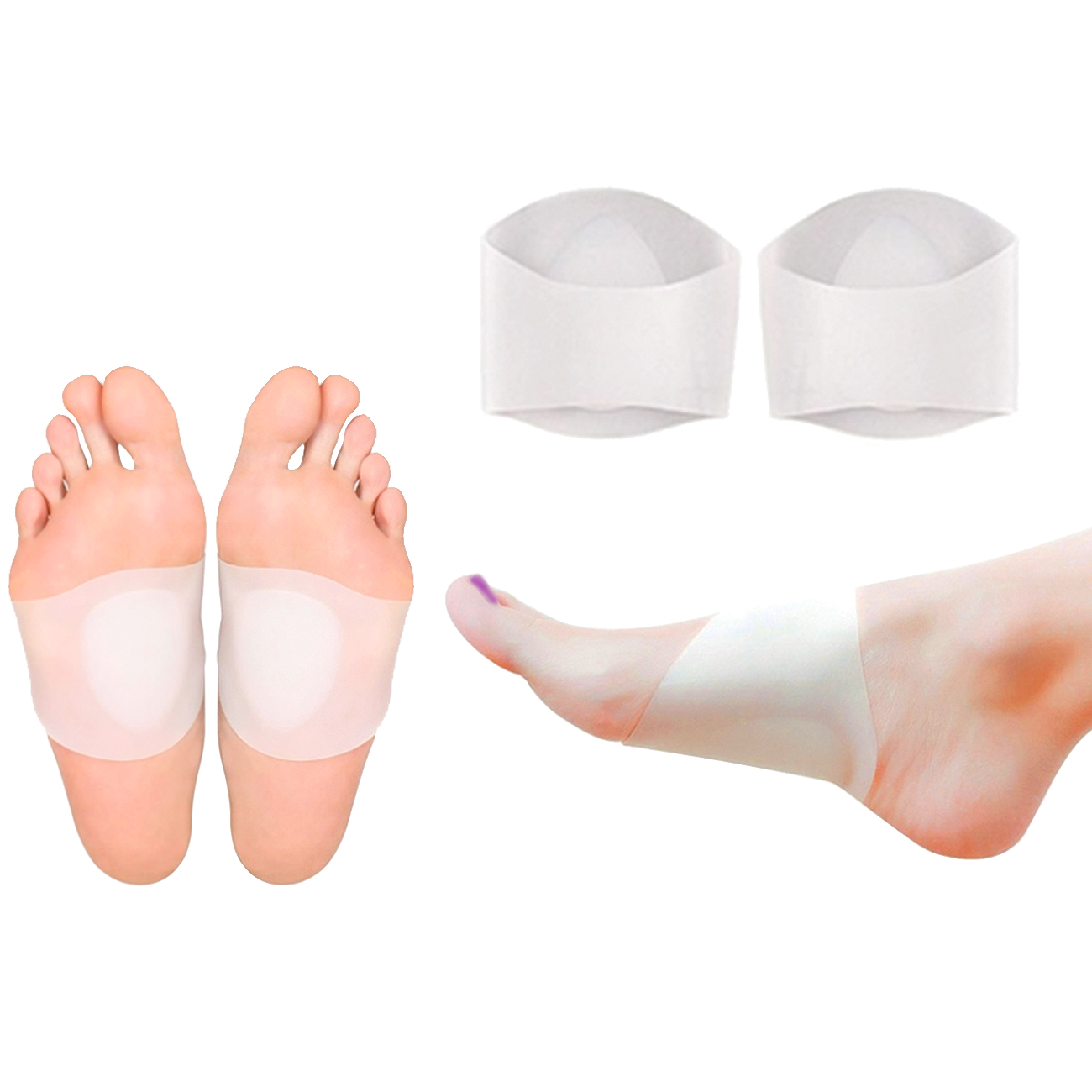 Cushioned Plantar Fasciitis Pain Relief Foot Arch Support Sleeve