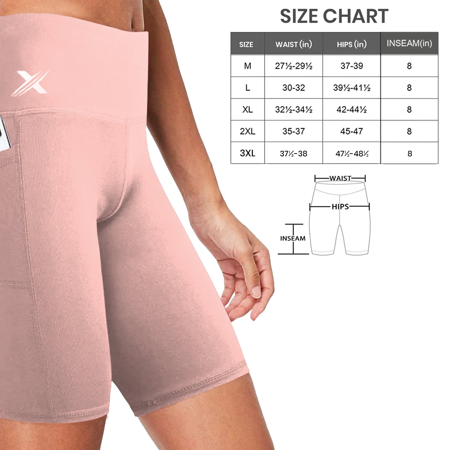 Women's XTF VAPOR™ High Waist Biker/Yoga Shorts