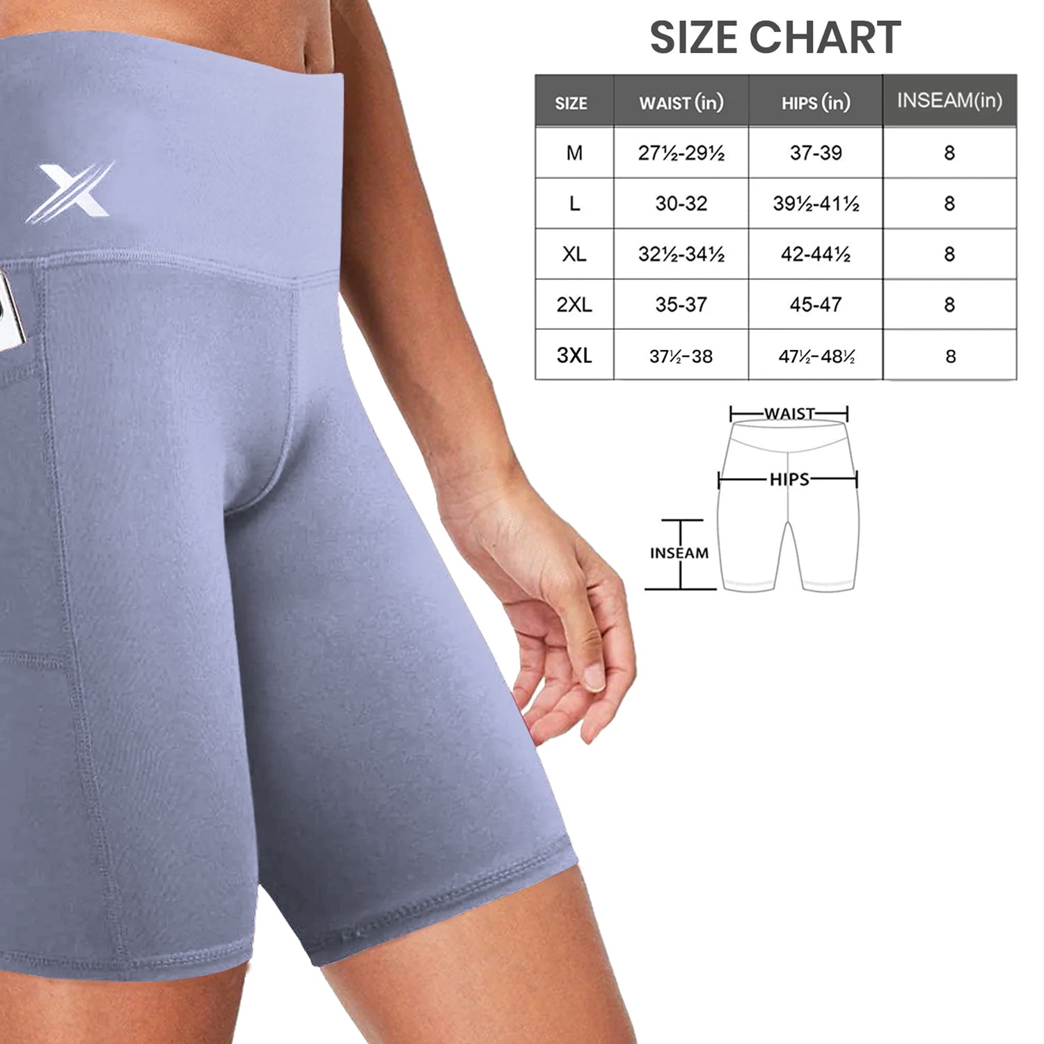 Women's XTF VAPOR™ High Waist Biker/Yoga Shorts