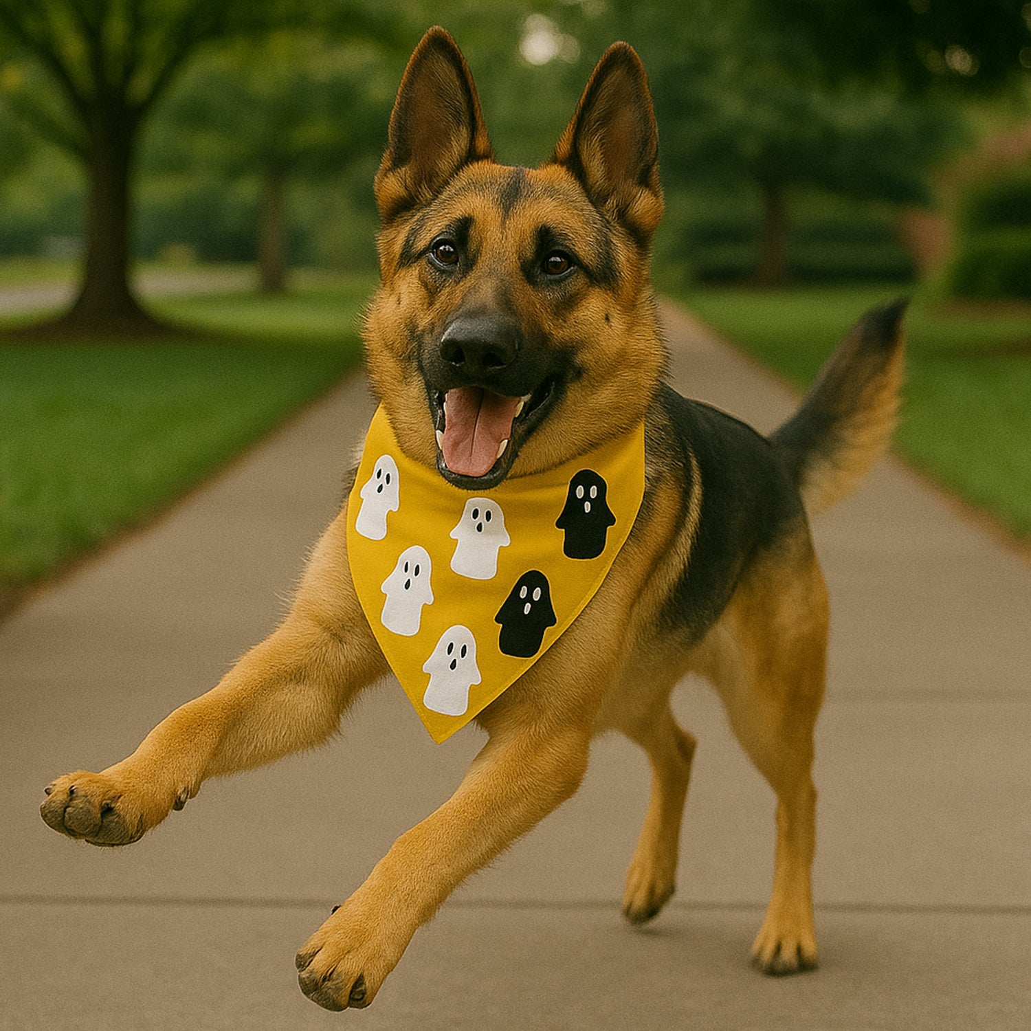 Halloween Pet Bandana – Triangle Scarf for Dogs and Cats, Comfortable Lightweight Polyester, One Size Fits Most, adjustable