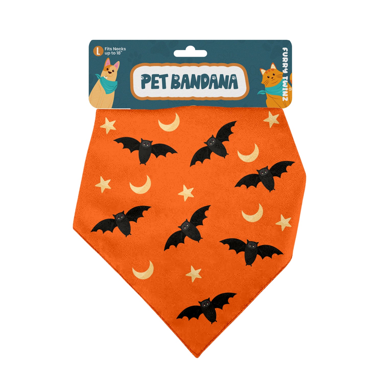 Halloween Pet Bandana – Triangle Scarf for Dogs and Cats, Comfortable Lightweight Polyester, One Size Fits Most, adjustable