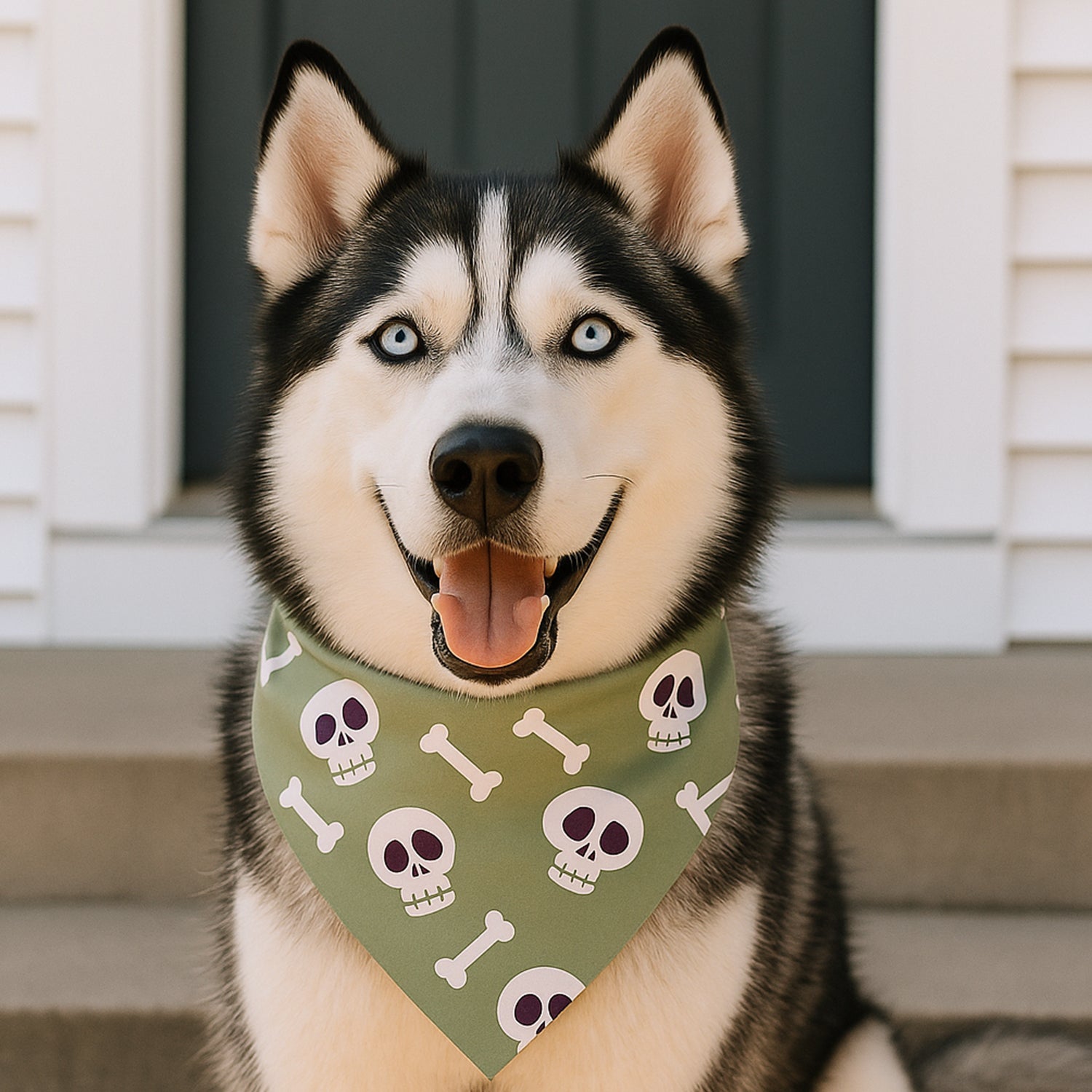Halloween Pet Bandana – Triangle Scarf for Dogs and Cats, Comfortable Lightweight Polyester, One Size Fits Most, adjustable