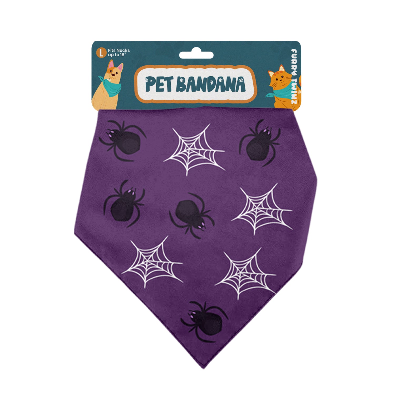 Halloween Pet Bandana – Triangle Scarf for Dogs and Cats, Comfortable Lightweight Polyester, One Size Fits Most, adjustable