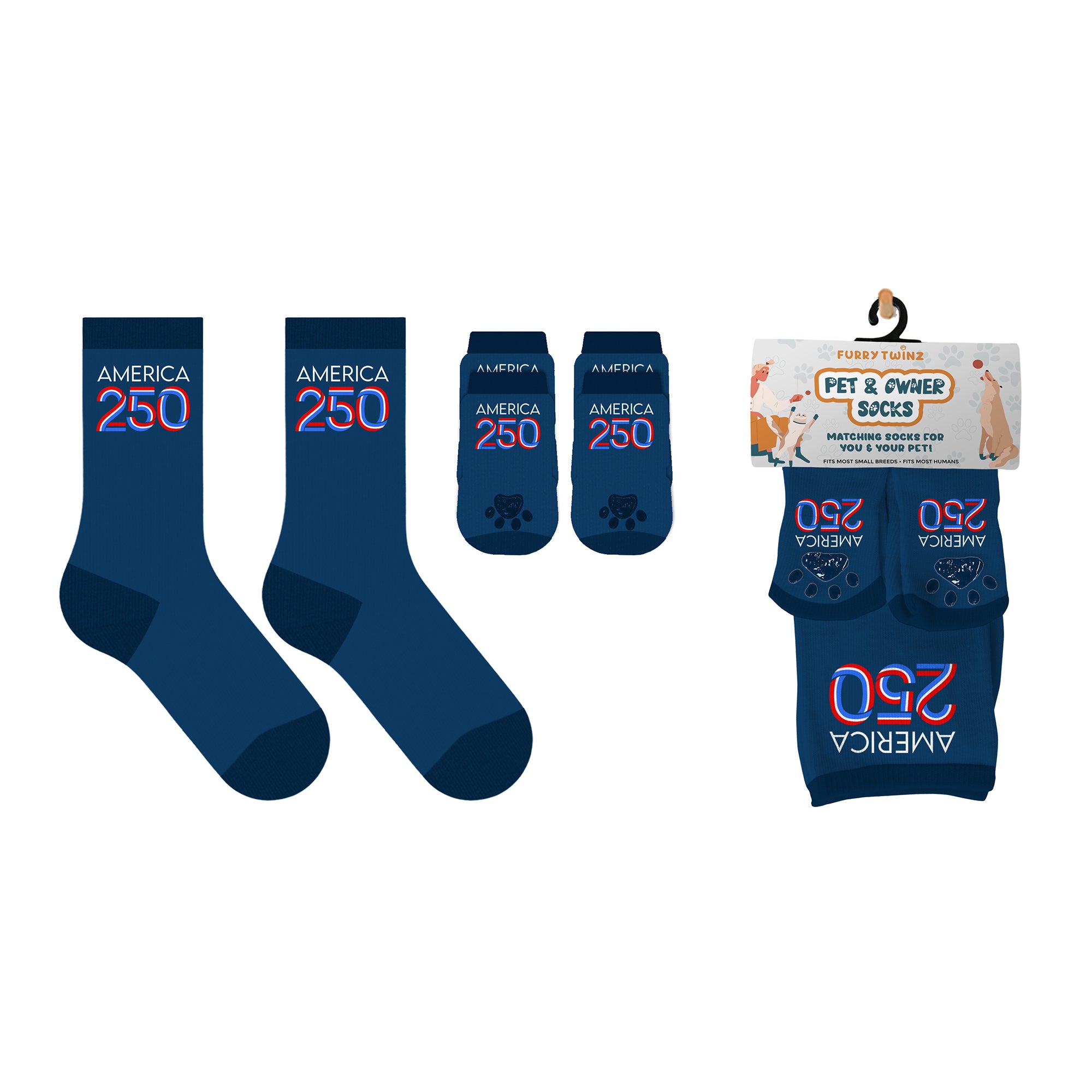 Matching Pet And Owner Fun Socks - One Size