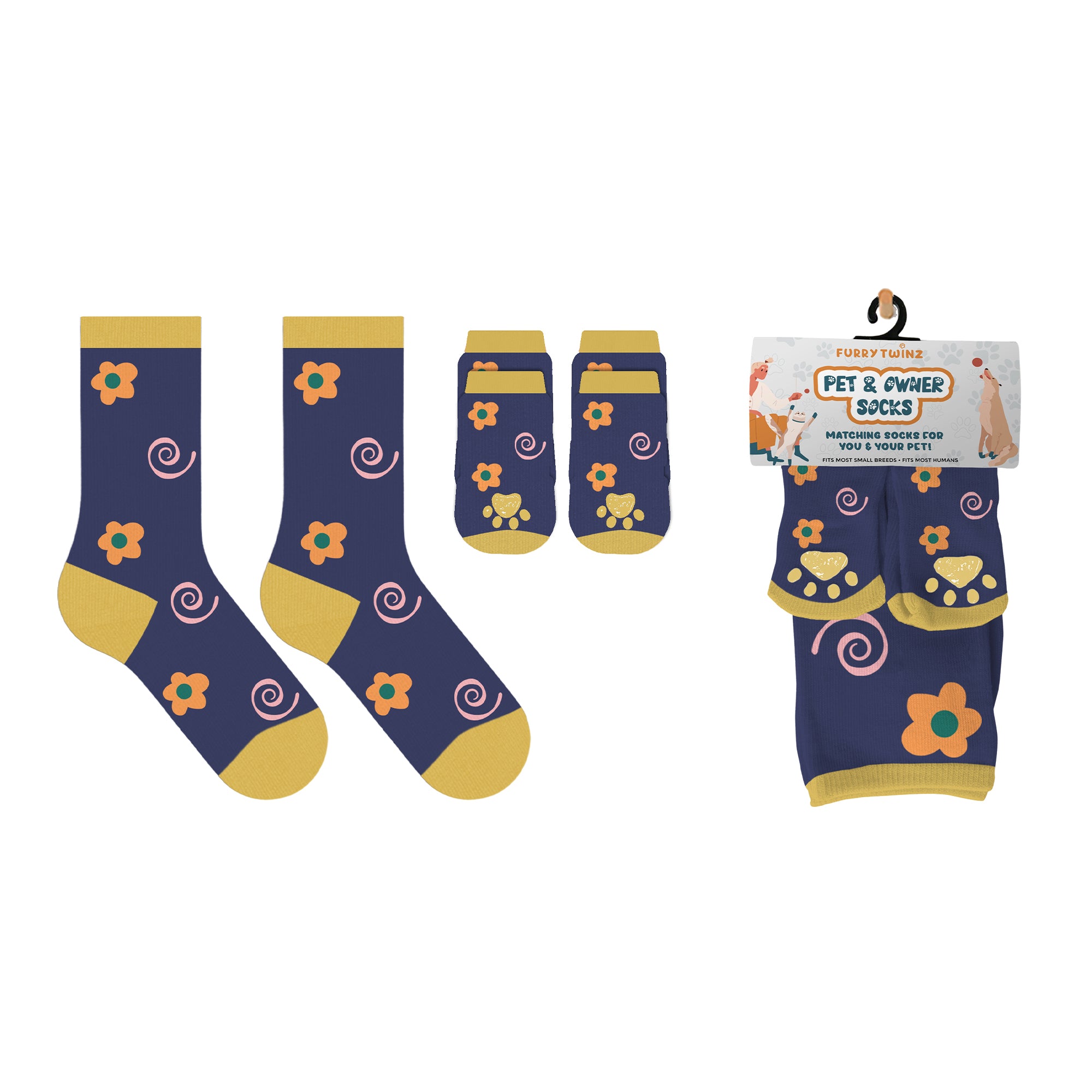 Matching Pet And Owner Fun Socks - One Size