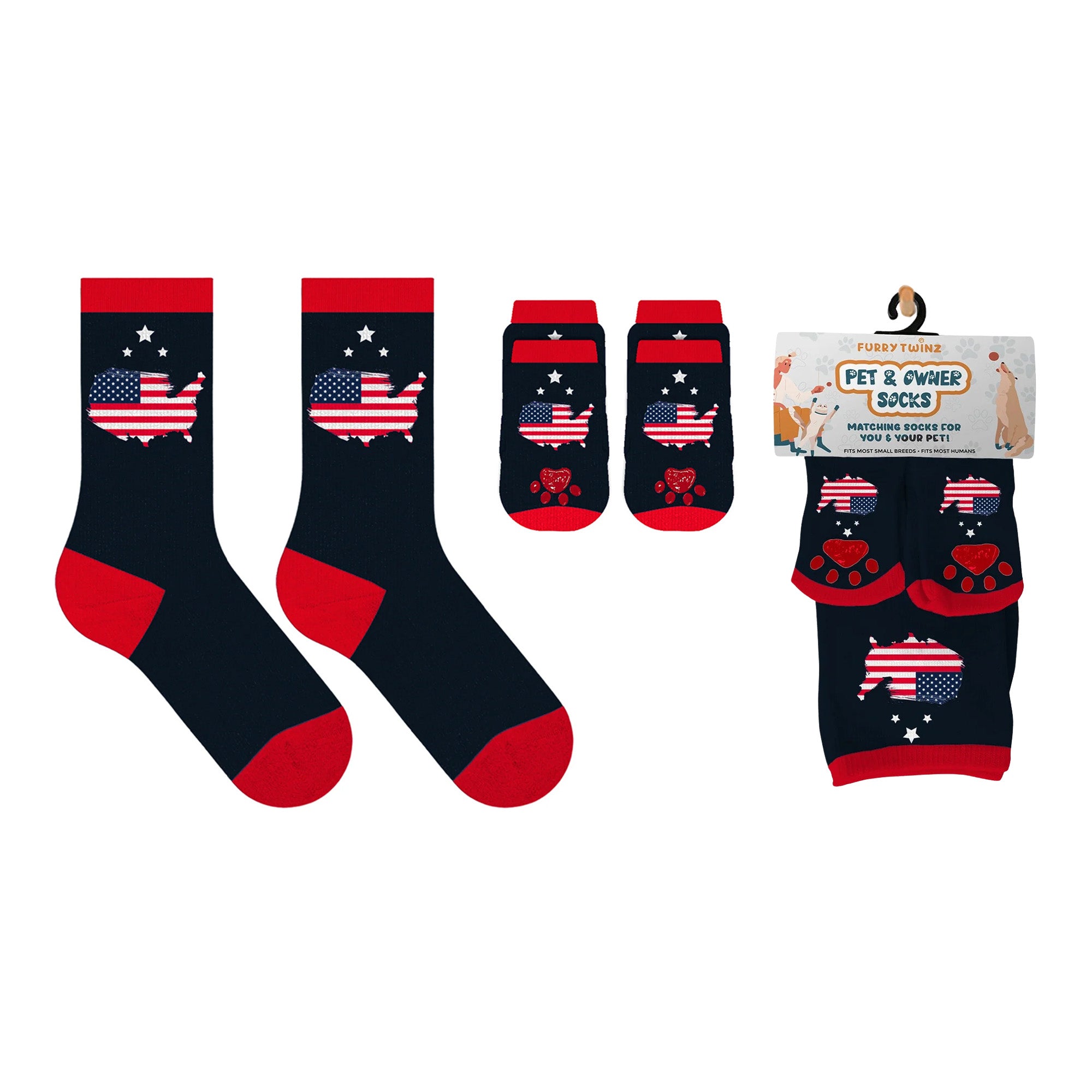 Matching Pet And Owner Fun Socks - One Size