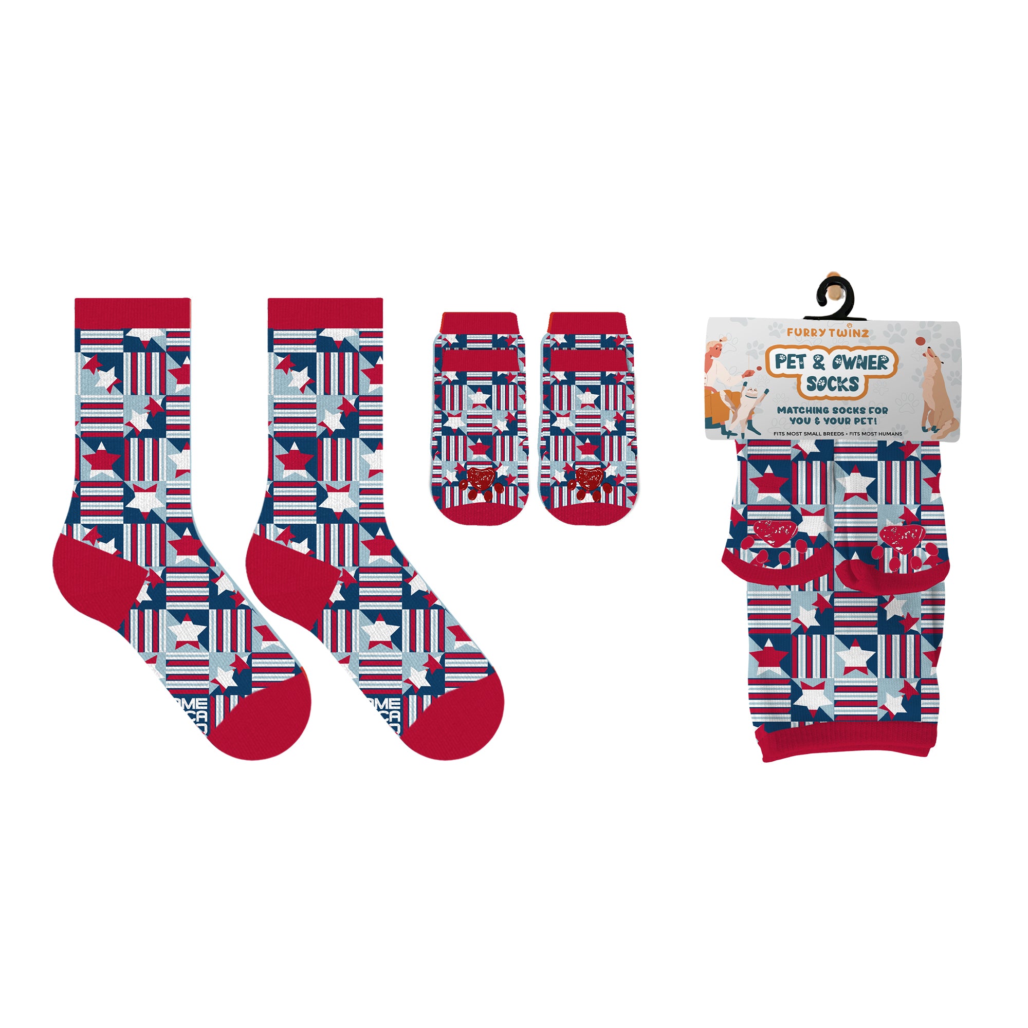 Matching Pet And Owner Fun Socks - One Size