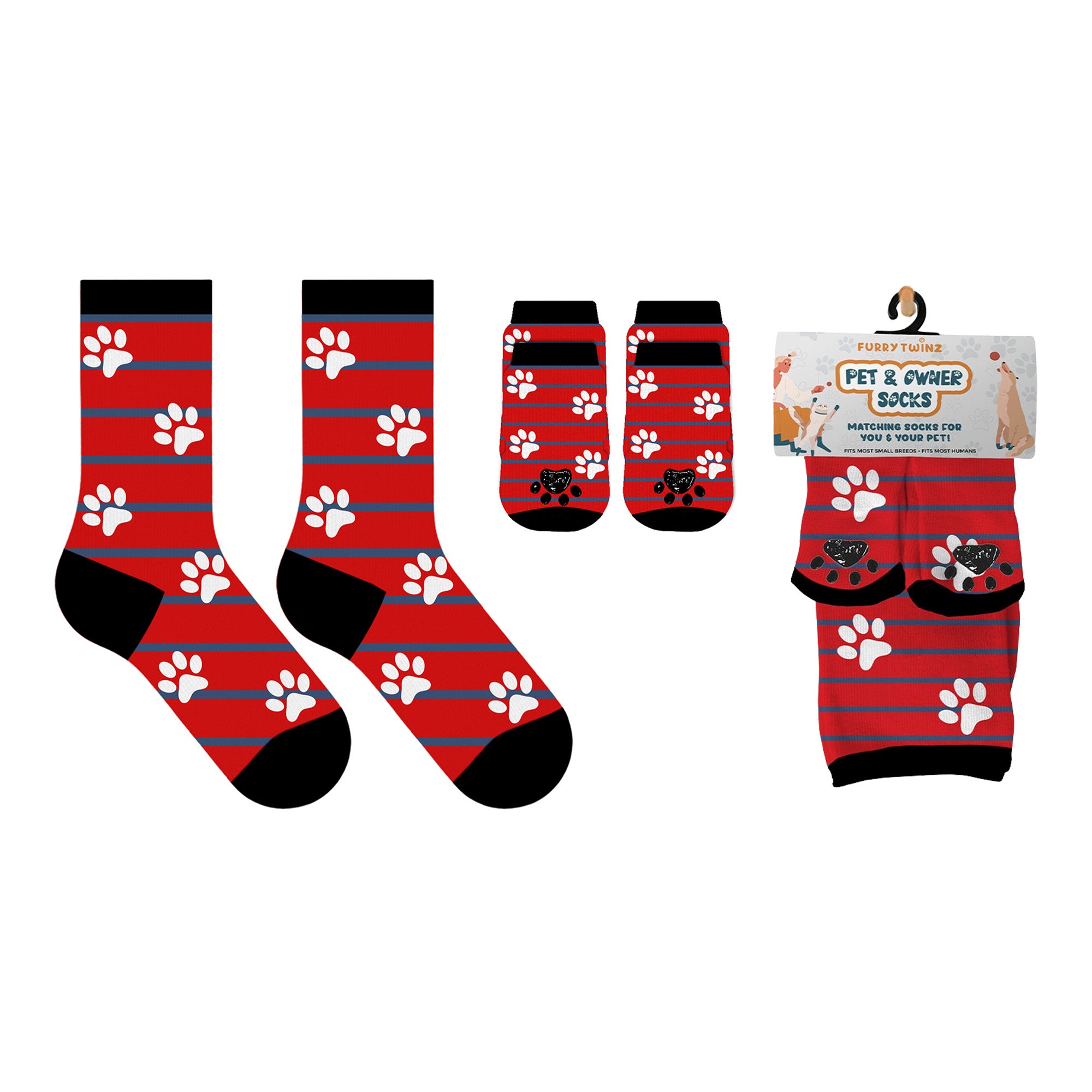 Matching Pet And Owner Fun Socks - One Size