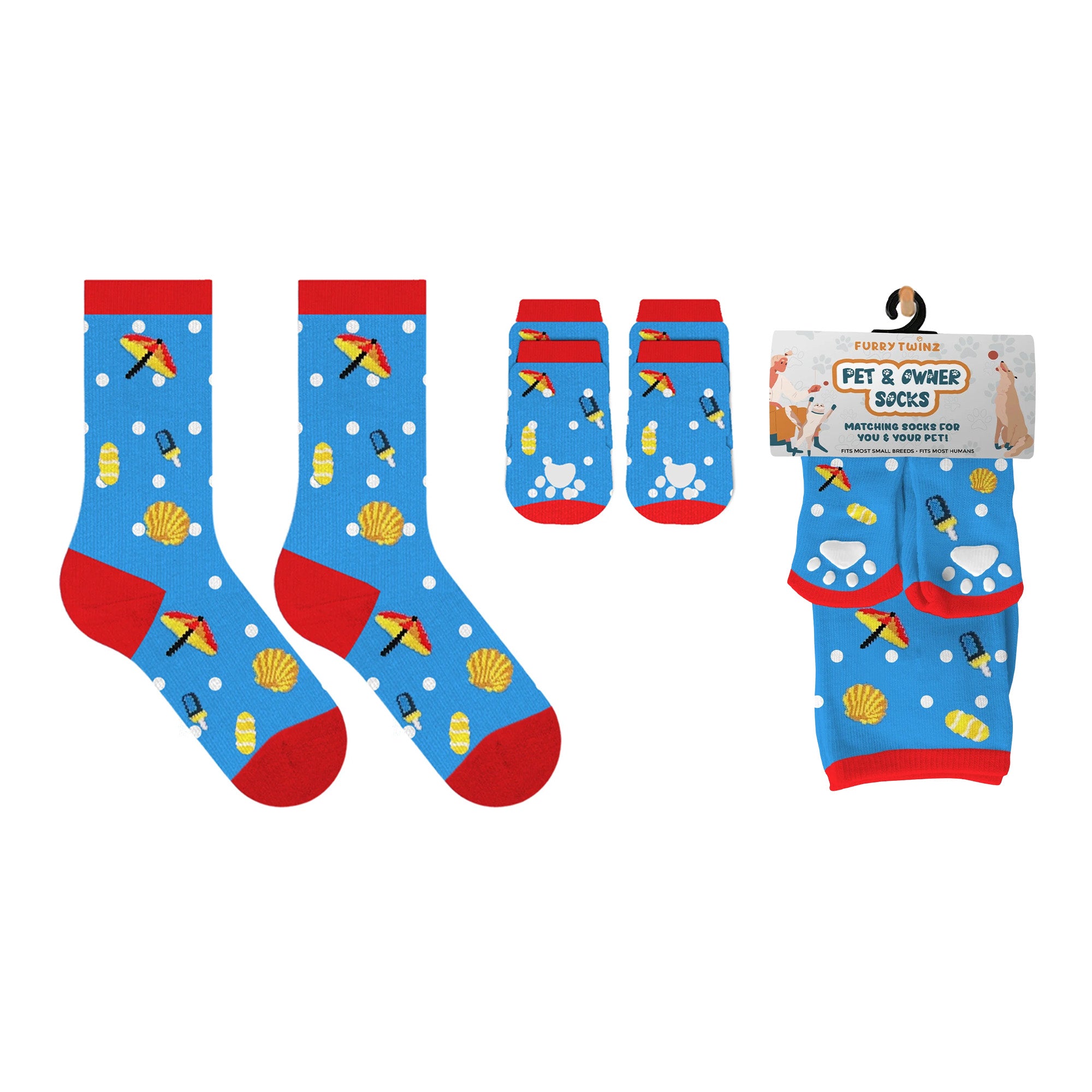 Matching Pet And Owner Fun Socks - One Size