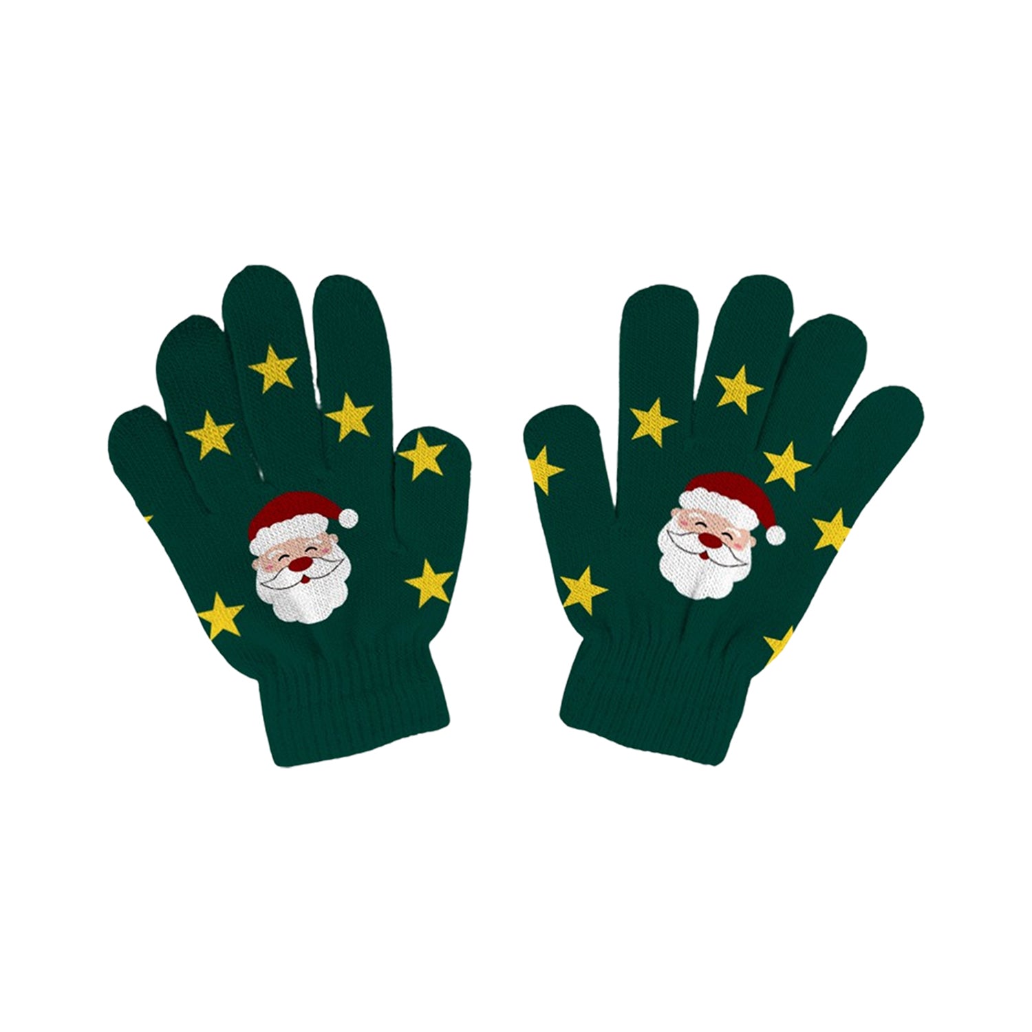 Holiday Light Up Knit Winter Gloves for Adults with 6 Bright LED