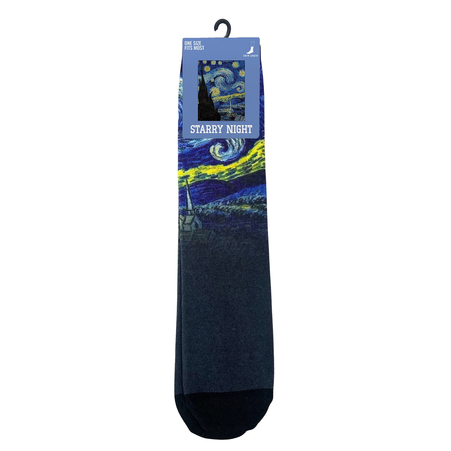 Crew Length Art Inspired Cotton Blend Socks for Men & Women