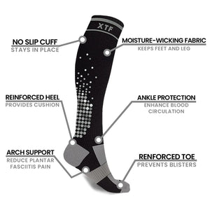 Extreme Fit - HIGH-INTENSITY - ATHELTIC GRADE COMPRESSION SOCKS (3-PAIRS) - KNEE-LENGTH