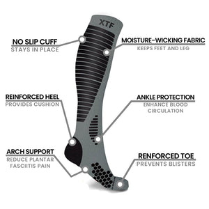 Extreme Fit - TARGETED PAIN RELIEF COPPER COMPRESSION SOCKS (6-PAIRS) - KNEE-LENGTH