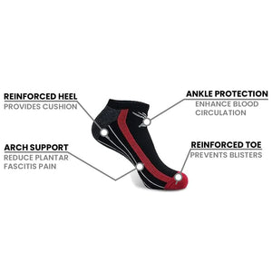 Extreme Fit - Elite III Performance Low-Cut Cushion Socks (6-PAIRS) - ANKLE-LENGTH