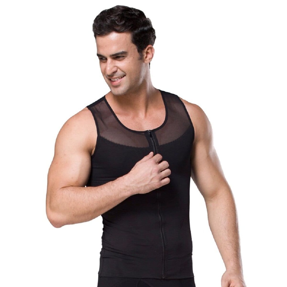 Men's Compression Zipper Tank Top – Extreme Fit - Main Image
