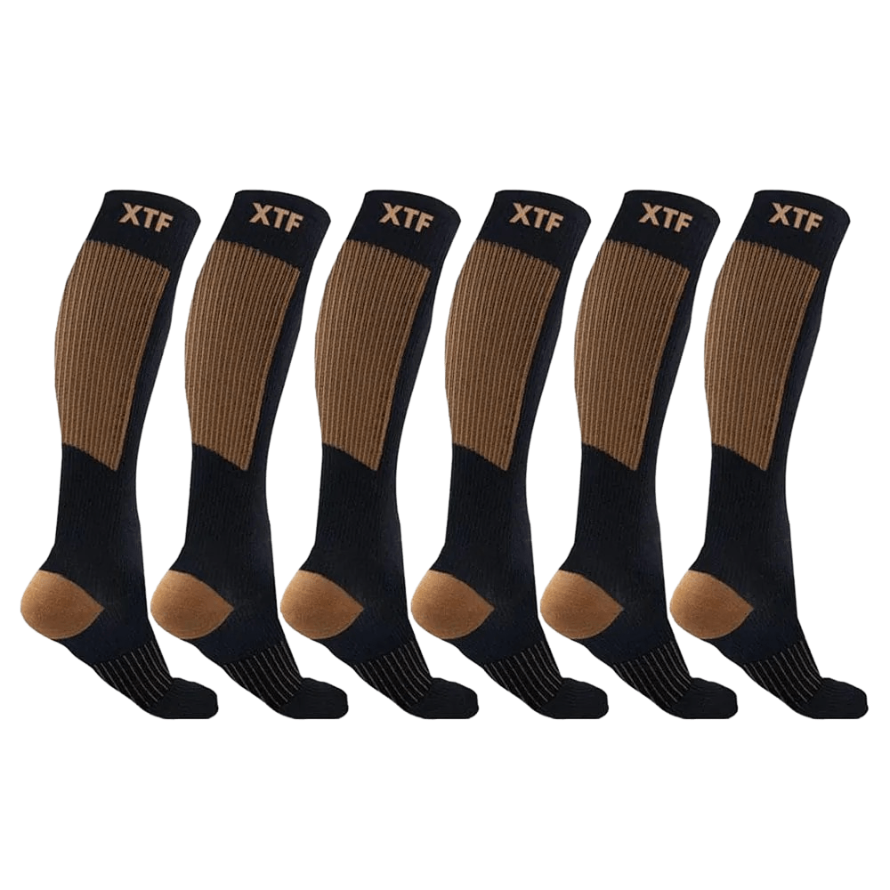 Extreme Fit - COPPER FLUX™ SOCKS - Original (6-PAIRS) - KNEE-LENGTH
