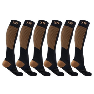 Extreme Fit - COPPER FLUX™ SOCKS - Original (6-PAIRS) - KNEE-LENGTH
