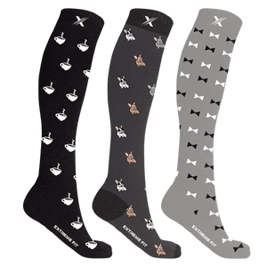 Extreme Fit - MEN'S PATTERNS - THE MULTI-FACETED MAN (3-PAIRS) - KNEE-LENGTH