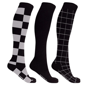 Extreme Fit - MEN'S STARTER COMPRESSION SOCKS // BLACK (3-PAIRS) - KNEE-LENGTH