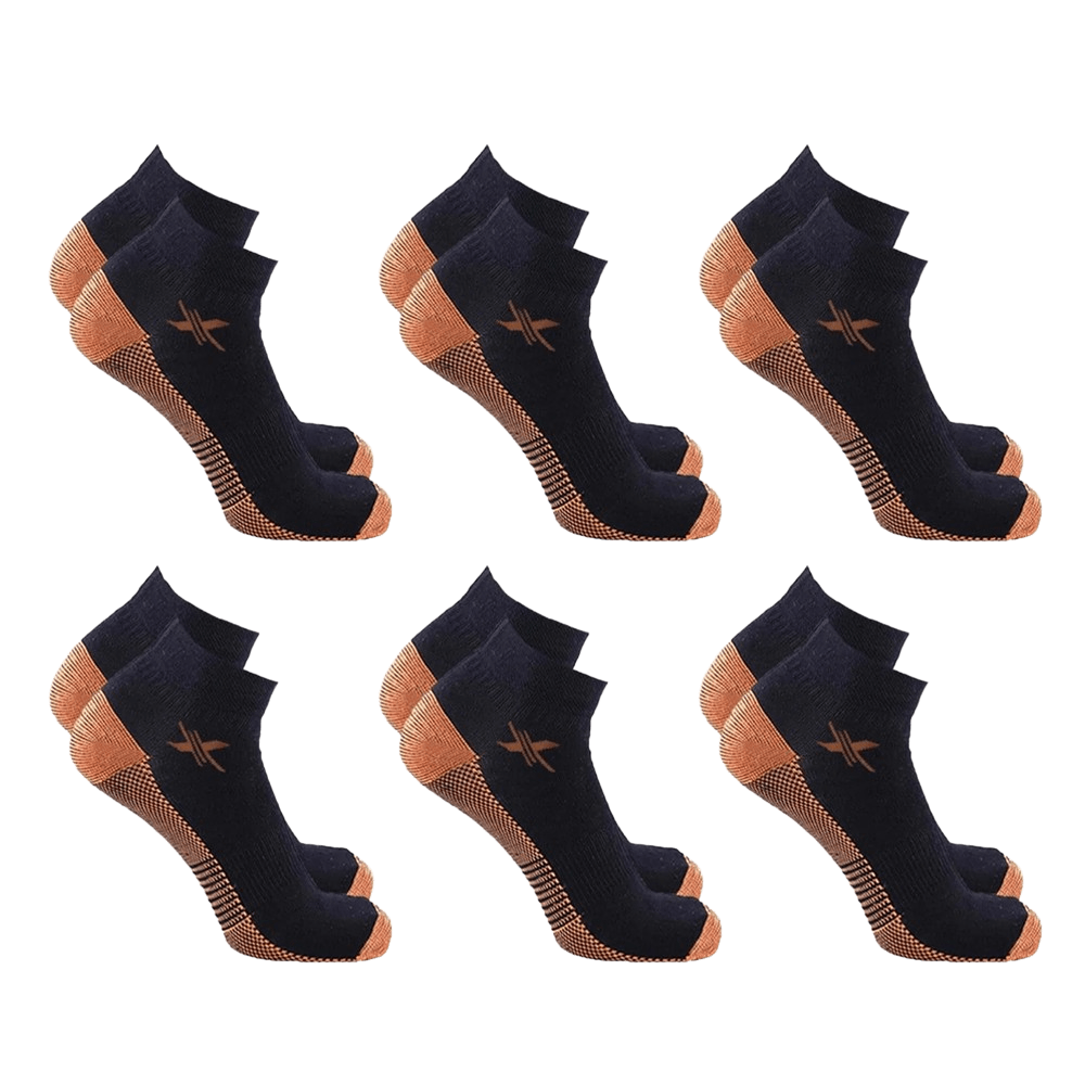 Copper-Infused Ankle Socks (6-Pairs) Copper-Infused Ankle Socks (6-Pairs)