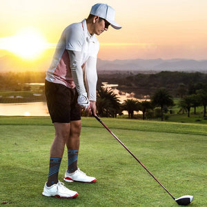 Extreme Fit - ULTRA V-STRIPED CREW-LENGTH COMPRESSION SOCKS (6-PAIRS) - CREW-LENGTH