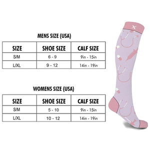 Extreme Fit - LATE SHIFTS NURSES COMPRESSION SOCKS (3-PAIRS) - KNEE-LENGTH