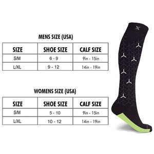 Extreme Fit - RUN+ REFLECTIVE COMPRESSION SOCKS - KNEE-LENGTH