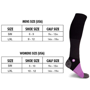 Extreme Fit - TRAVEL SOCKS - PURPLE - KNEE-LENGTH