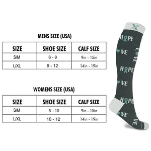 Extreme Fit - OVARIAN CANCER AWARENESS SOCKS (6-PAIRS) - KNEE-LENGTH
