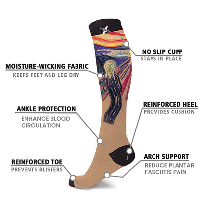 Famous Art Paintings Compression Socks