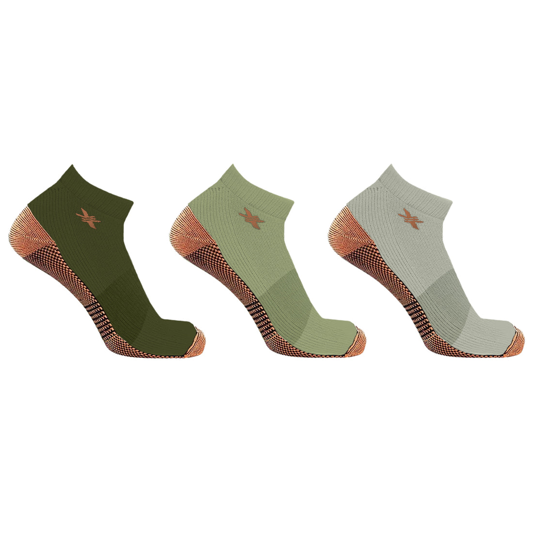 Copper-Infused Ankle Socks (3-Pairs)