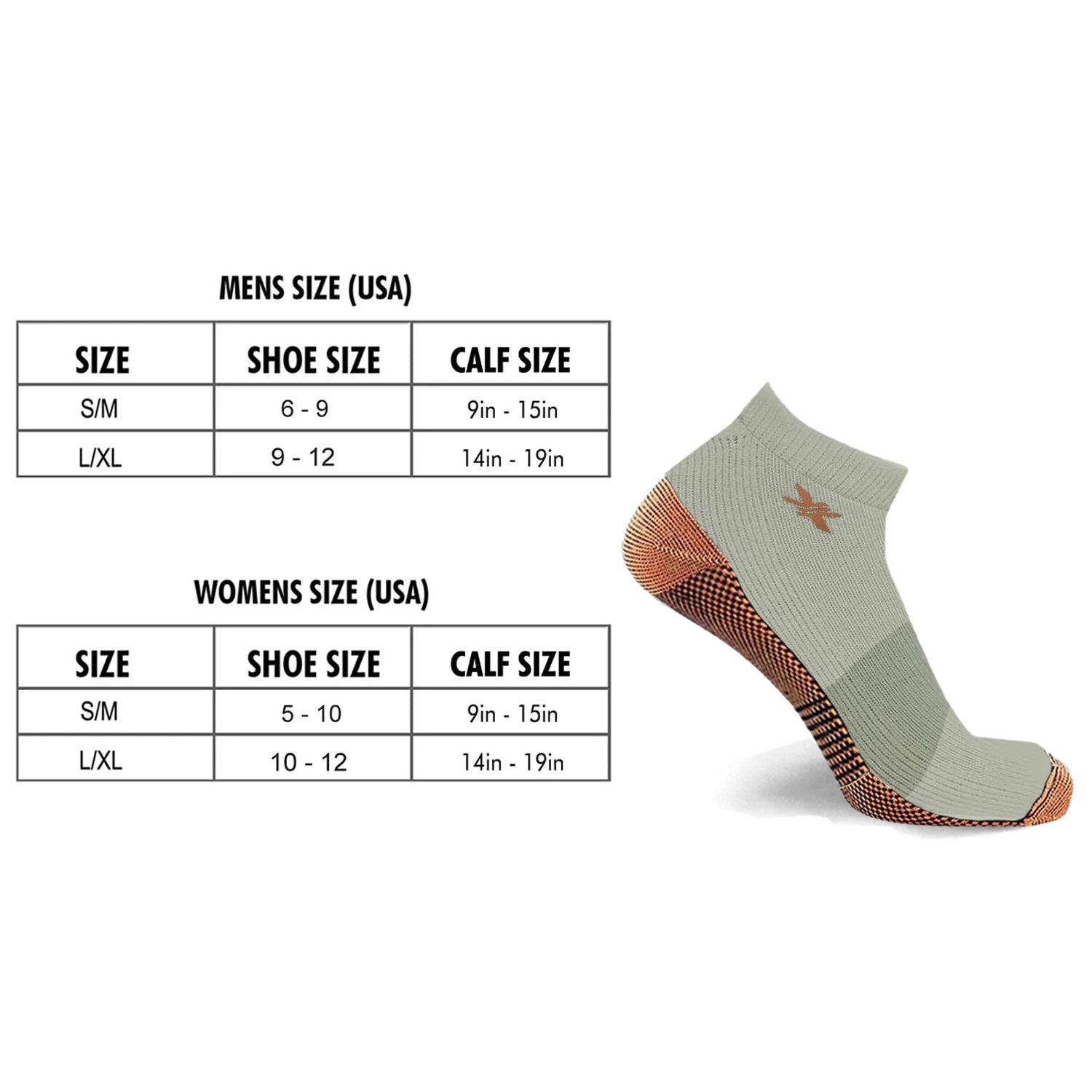 Copper-Infused Ankle Socks (3-Pairs)