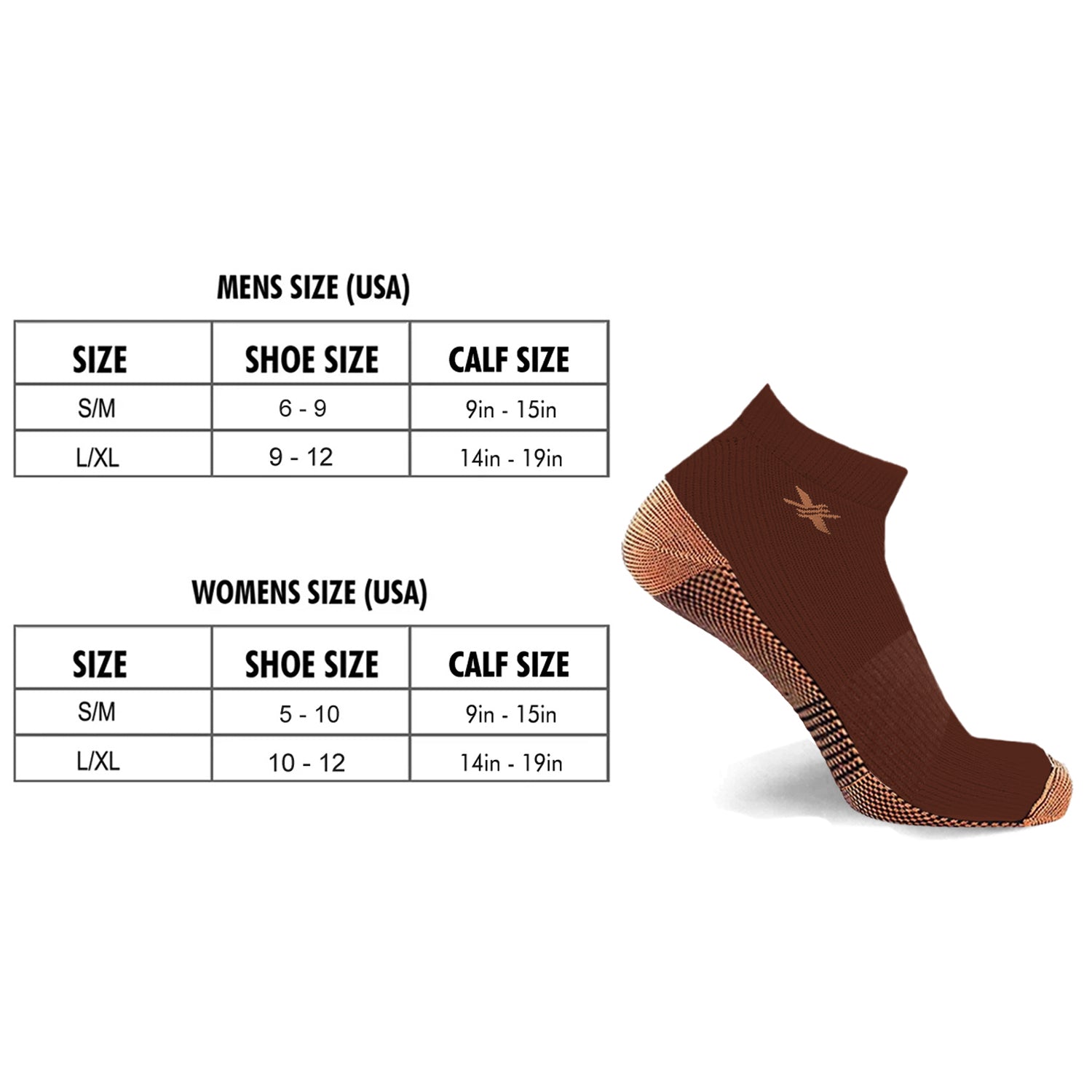 Copper-Infused Ankle Socks (3-Pairs)