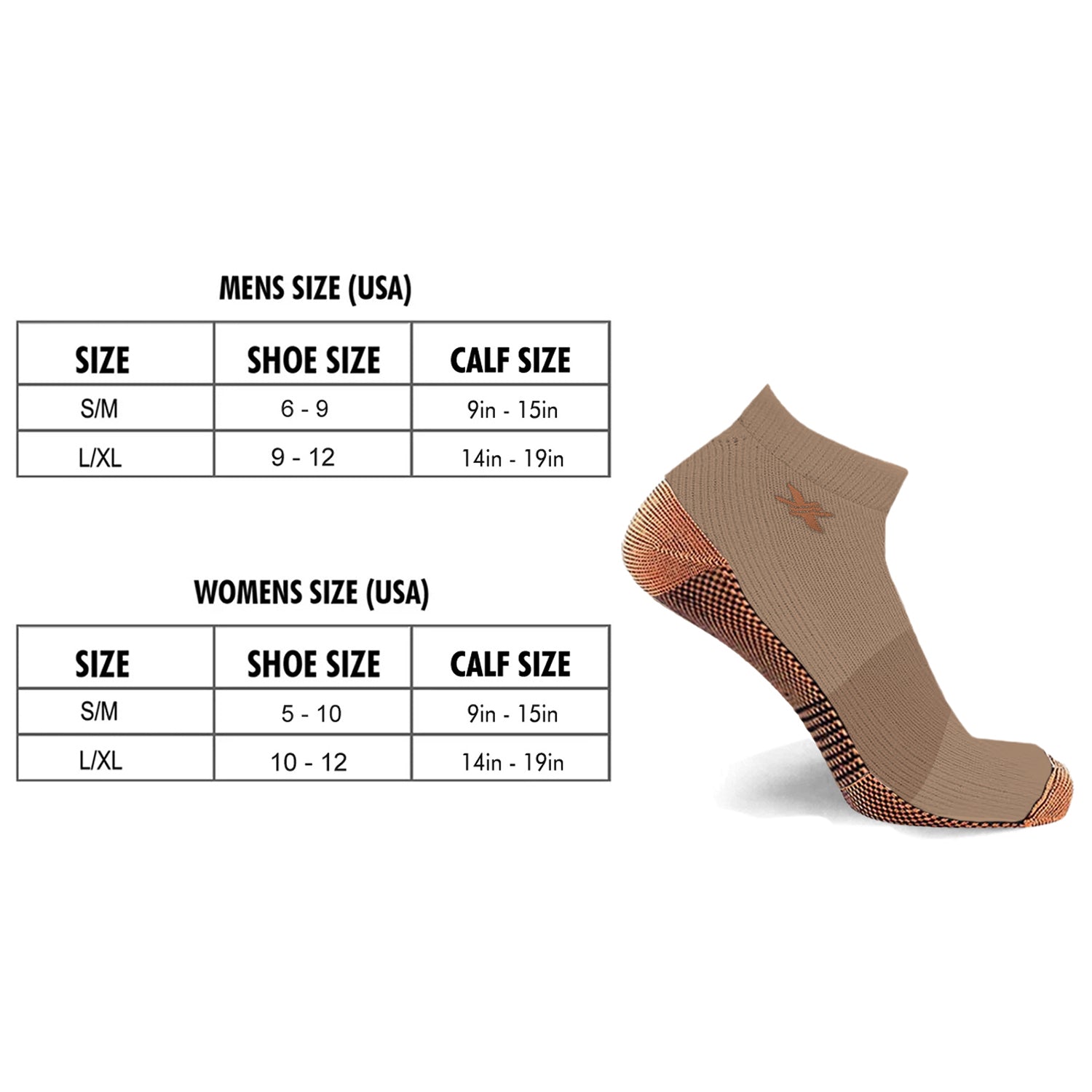 Copper-Infused Ankle Socks (3-Pairs)