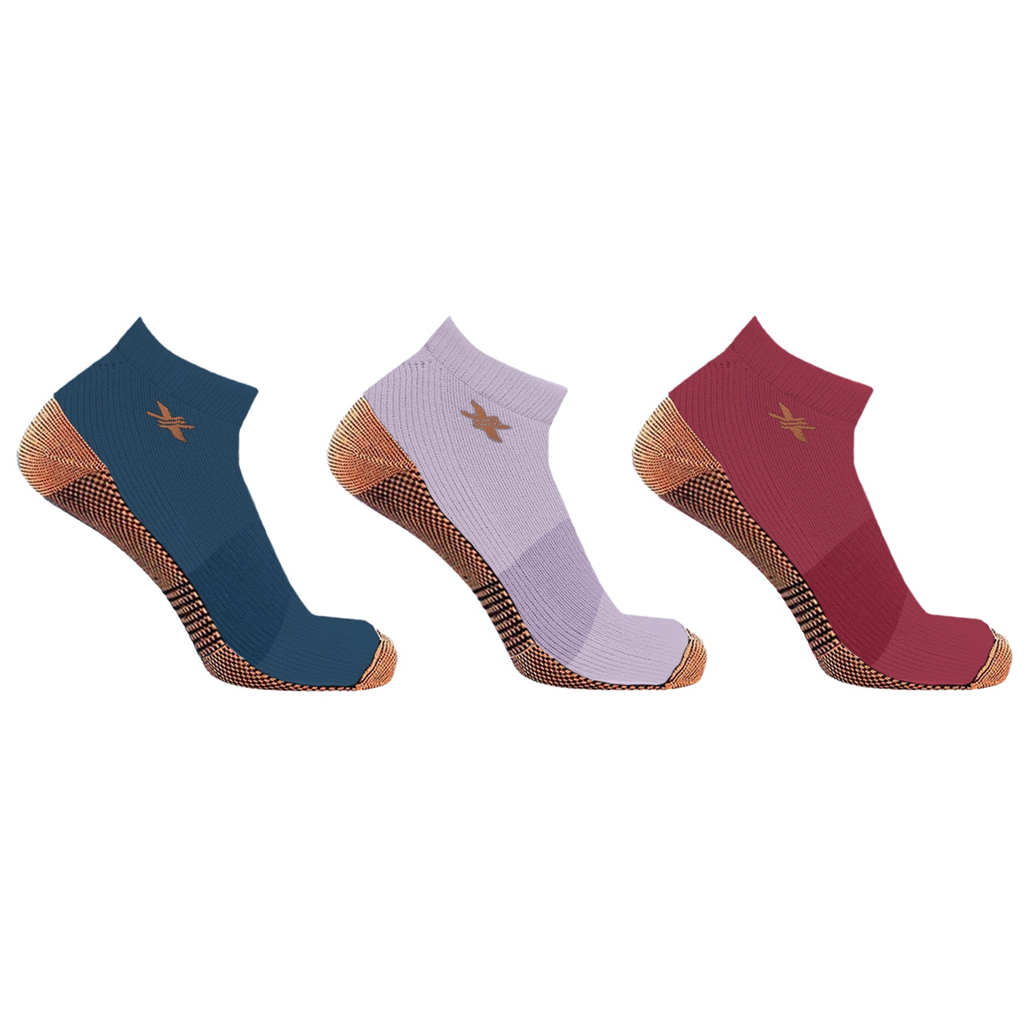 Copper-Infused Ankle Socks (3-Pairs)