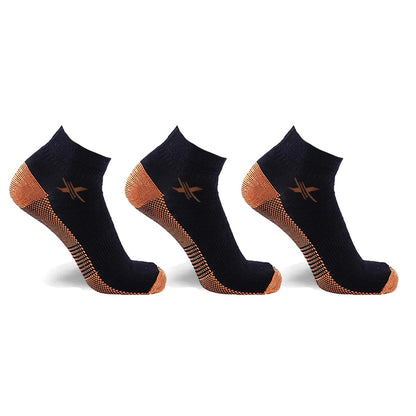 Copper-Infused Ankle Socks (3-Pairs)