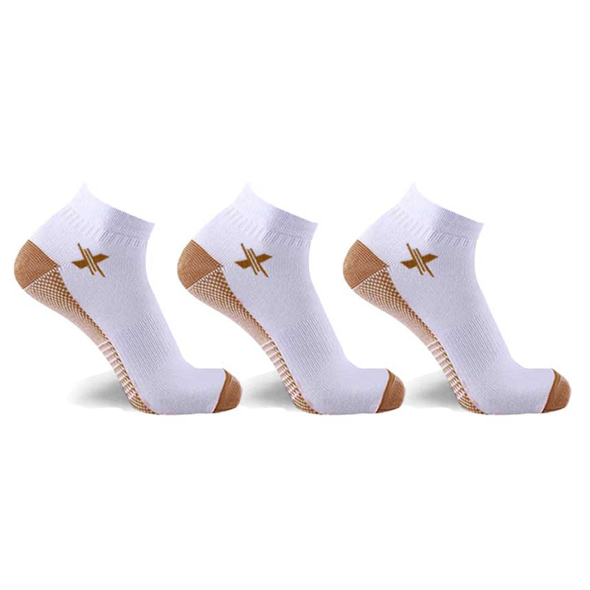 Copper-Infused Ankle Socks (3-Pairs)