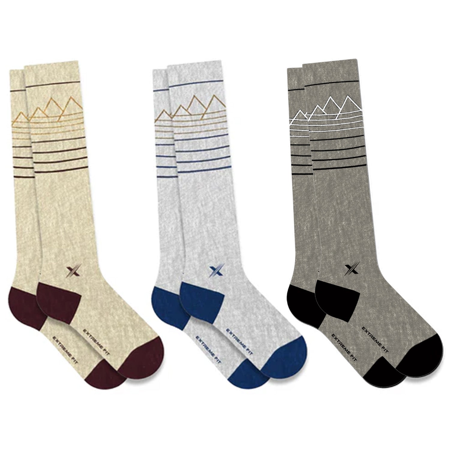 Merino Wool Boot Socks (3-Pack Assorted) – Extreme Fit