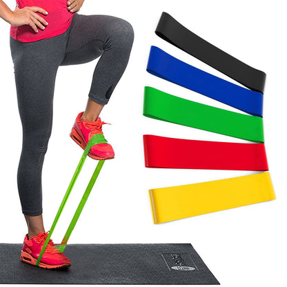 5-Pack: Precision Mini Exercise Workout Stretching Resistance Bands