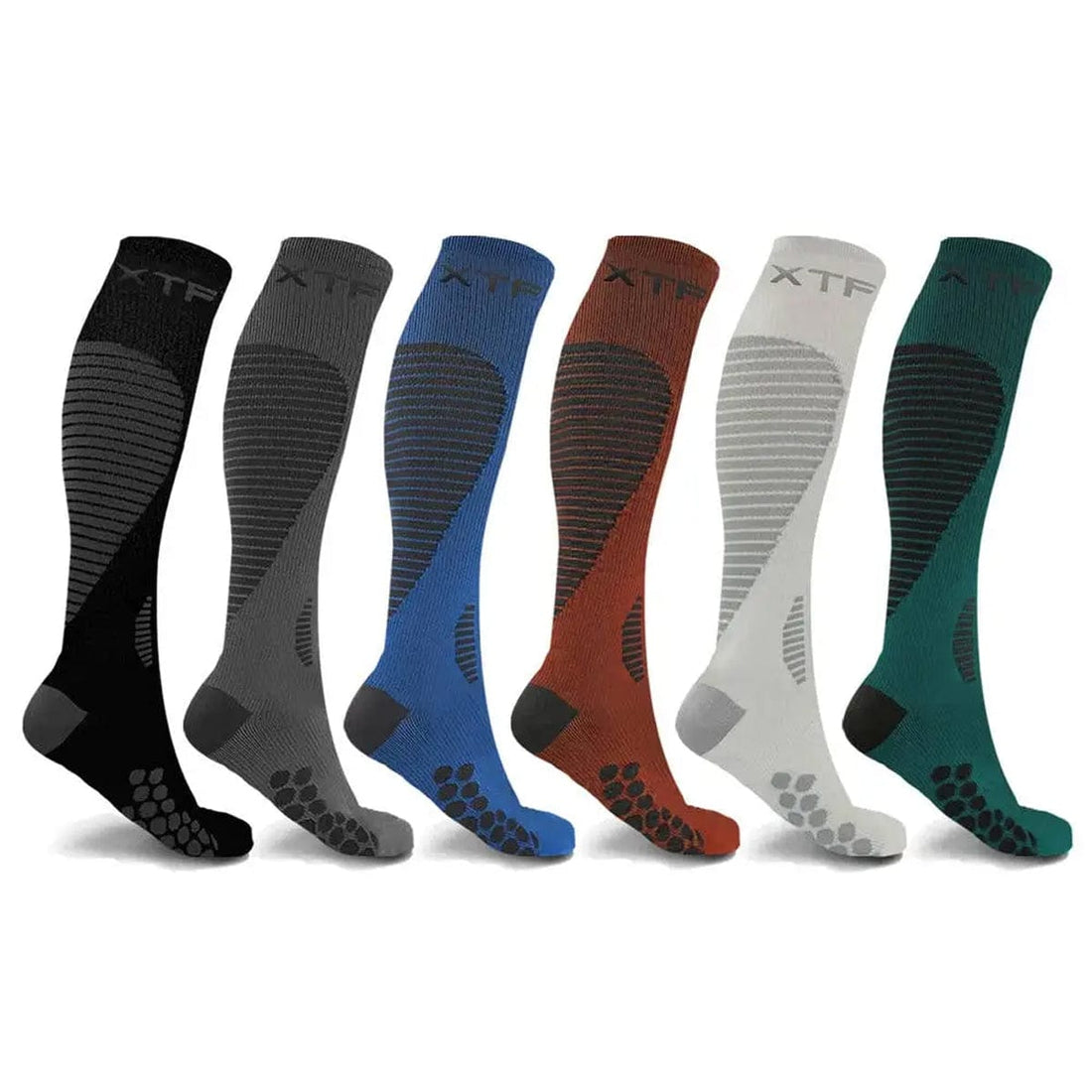 Extreme Fit Copper-Infused High-Energy Unisex Compression Socks, 6 Pack