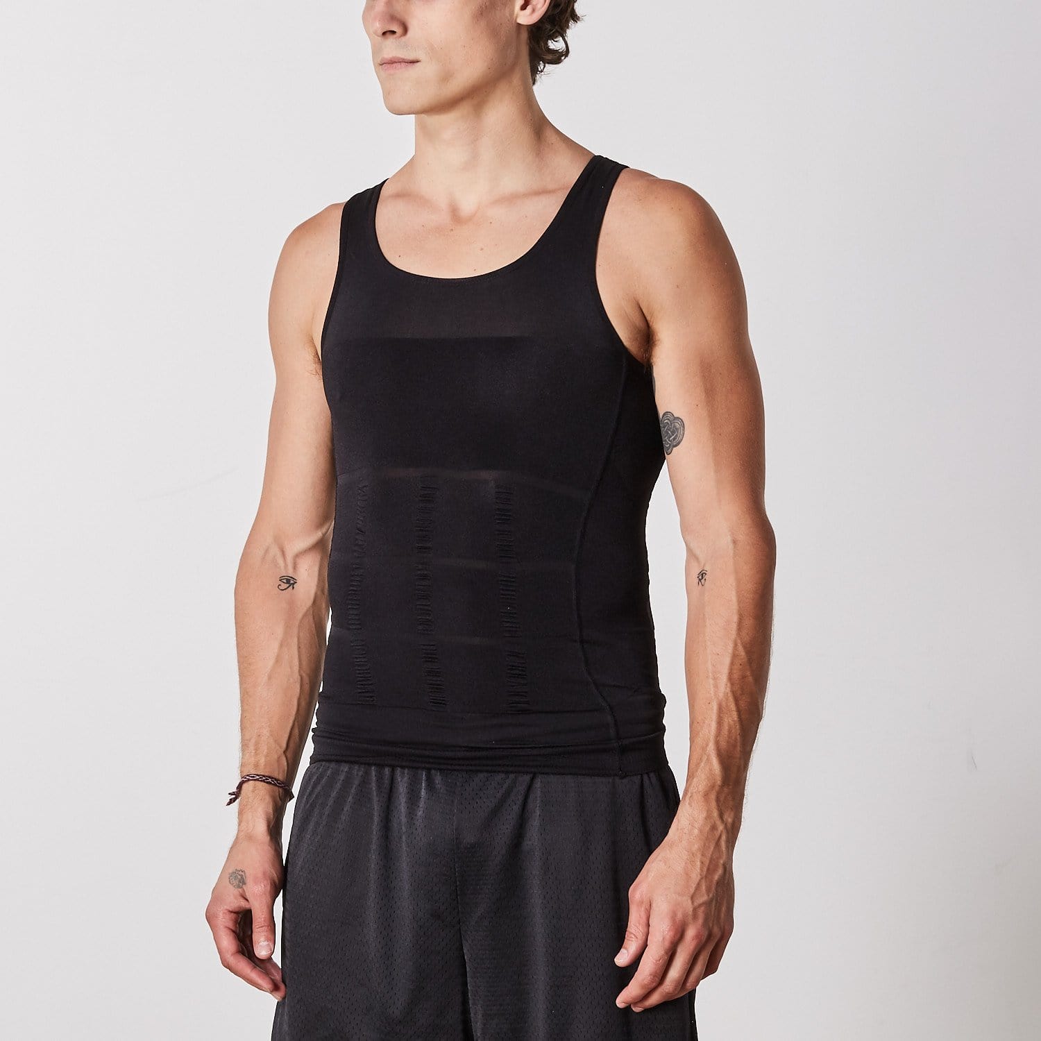 Men Compression Slimming Body Shaper Vest - Black Prices