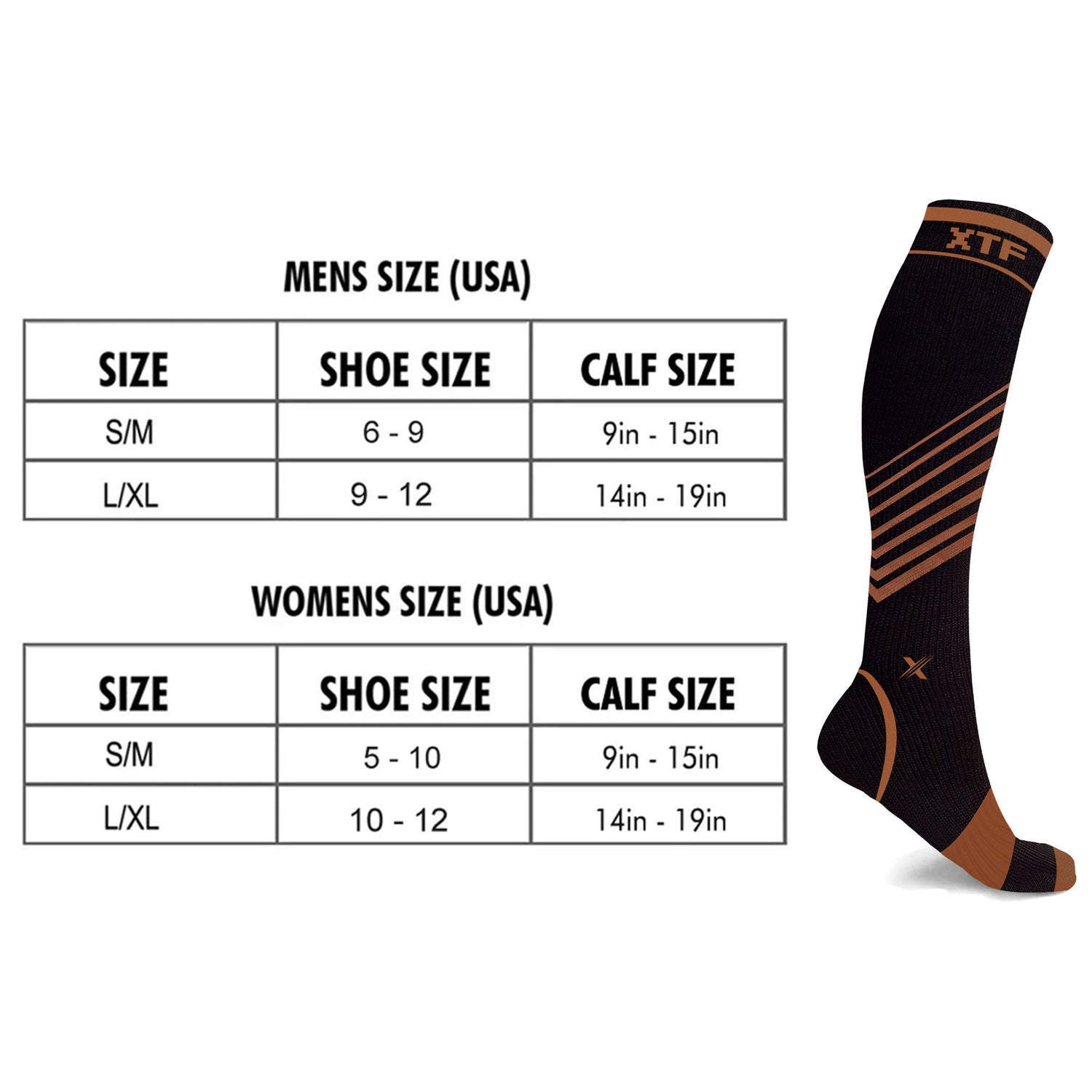 Copper Compression Striped Knee-high Socks – Extreme Fit
