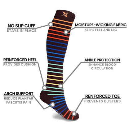 Extreme Fit - ISSA VIBE COMPRESSION SOCKS (3-PAIRS) - KNEE-LENGTH
